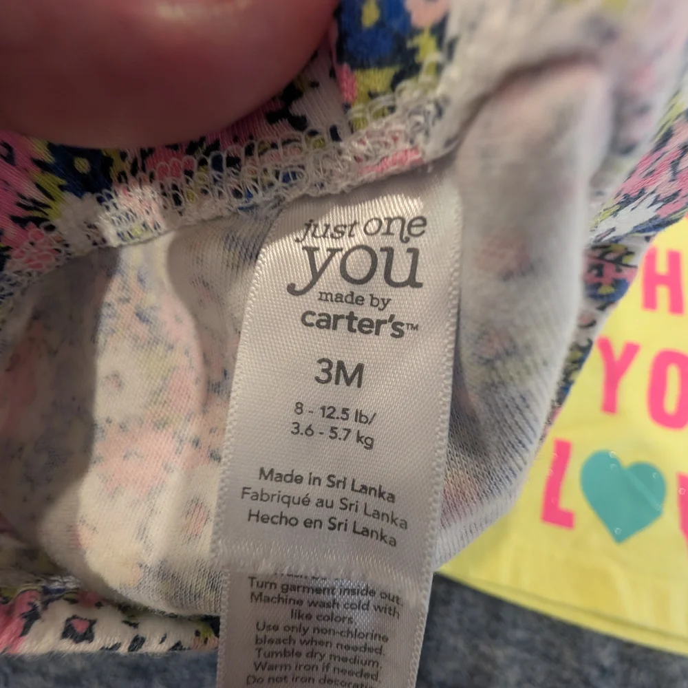 Carter's 3M Bright Yellow Tank Top And Pants
